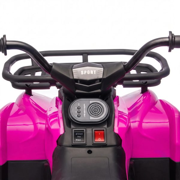 AIYAPLAY 12V Kids Electric Quad Bike ATV Ride on – Pink - Image 4